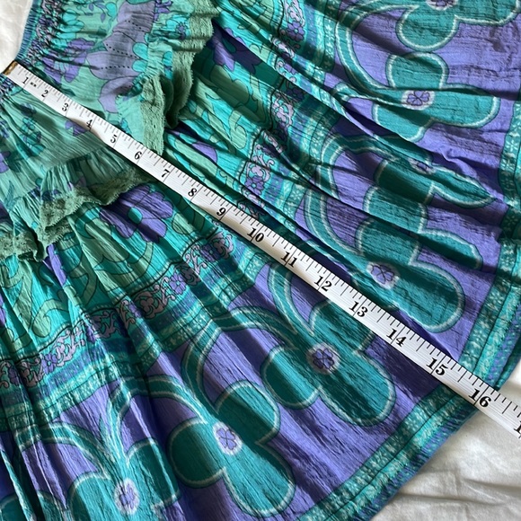 Spell and the gypsy collection buttercup ocean tiered ruffle mini skirt - Picture 12 of 17